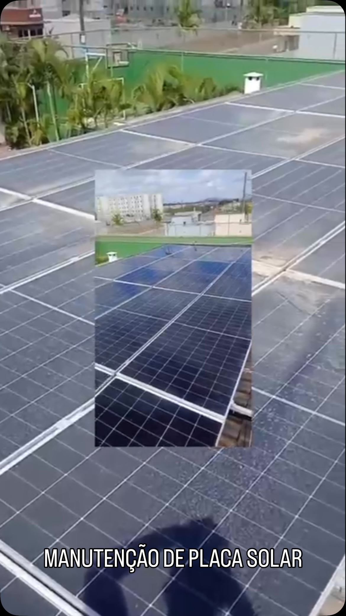 Manutenção de painéis solares